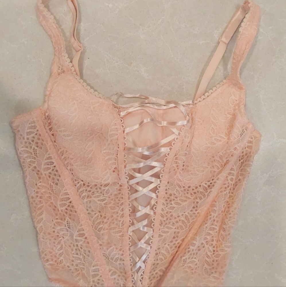 Beautiful ballet pink corset top
